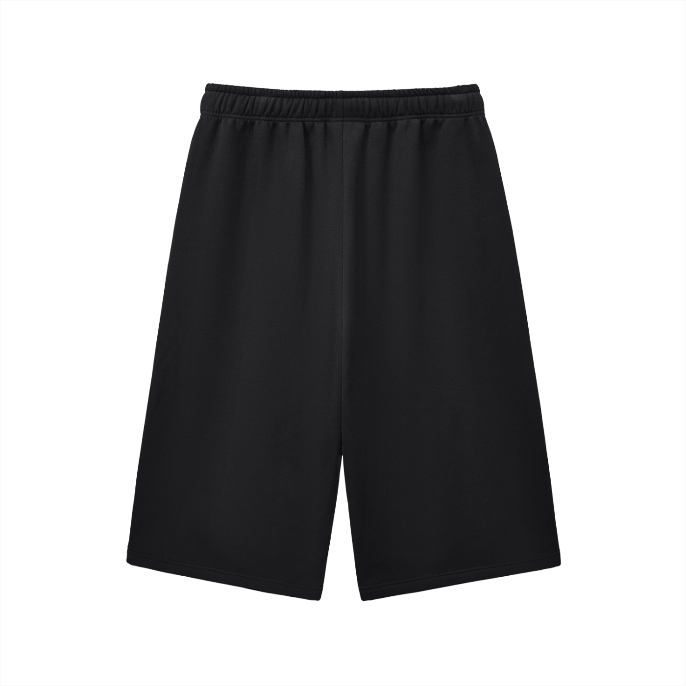 Close-up of crown and flame streak graphic on cropped sweatpants