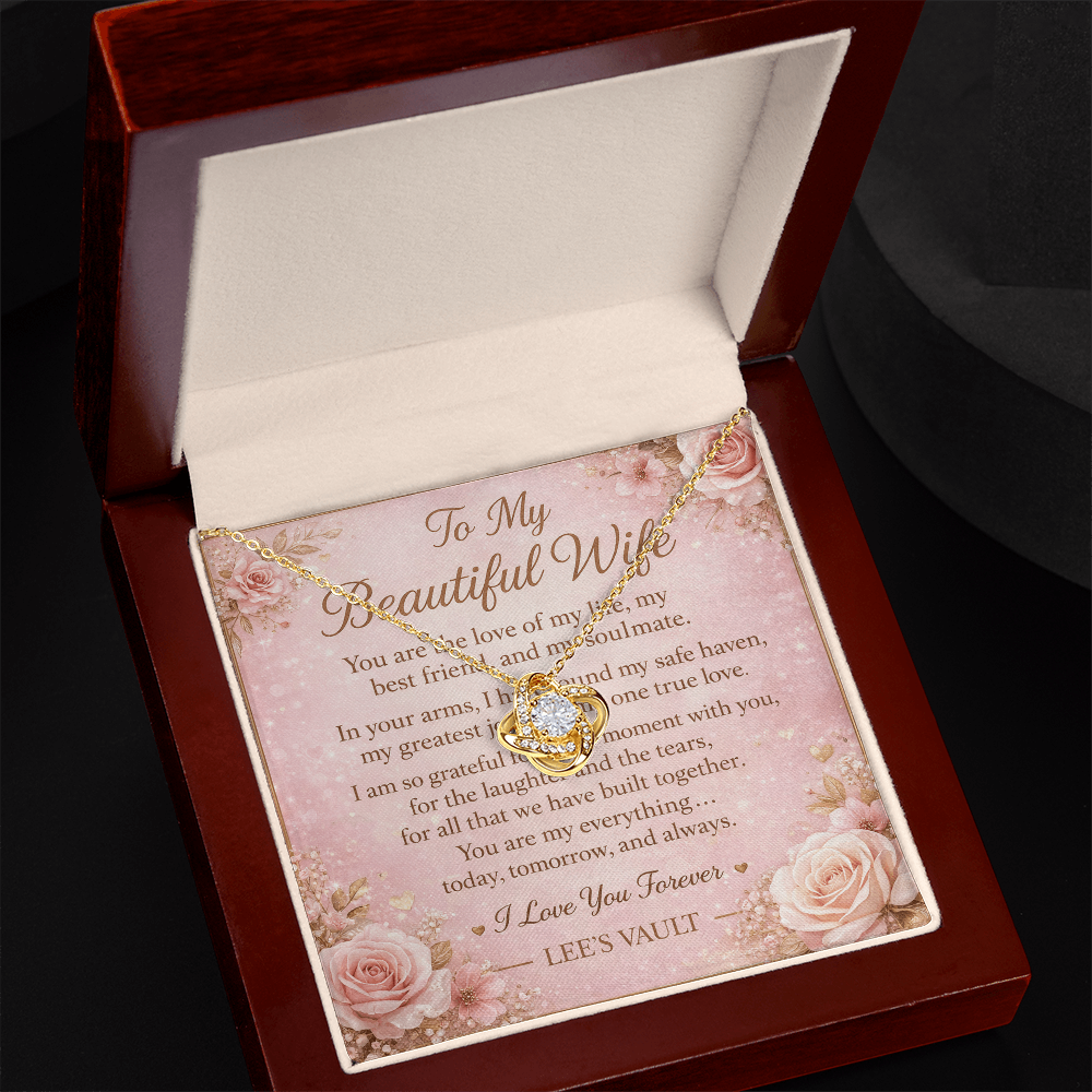 Love Knot Necklace for Wife – Romantic Gift for Her | Anniversary, Valentine's Day & Christmas Jewelry – LEE'S VAULT