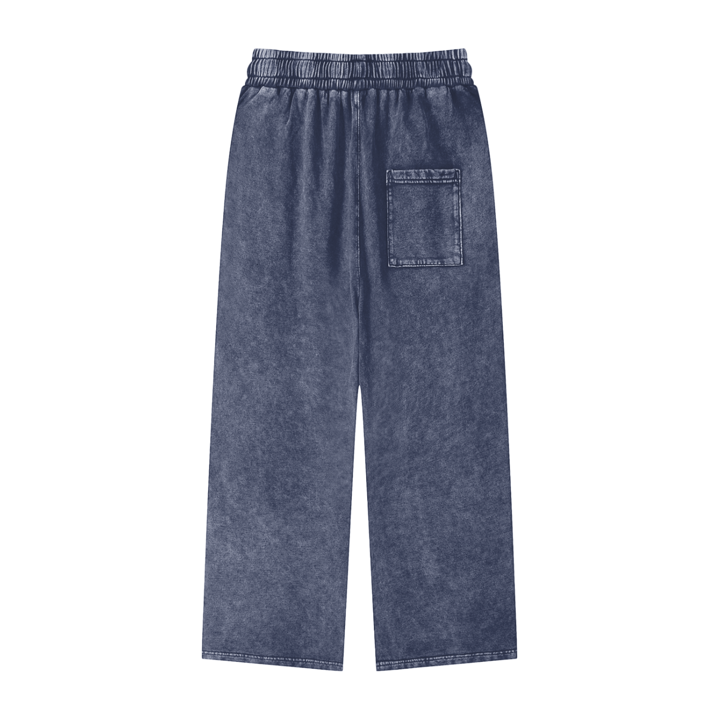Snow Washed Straight Leg Pants | Vintage Wash Streetwear Trousers