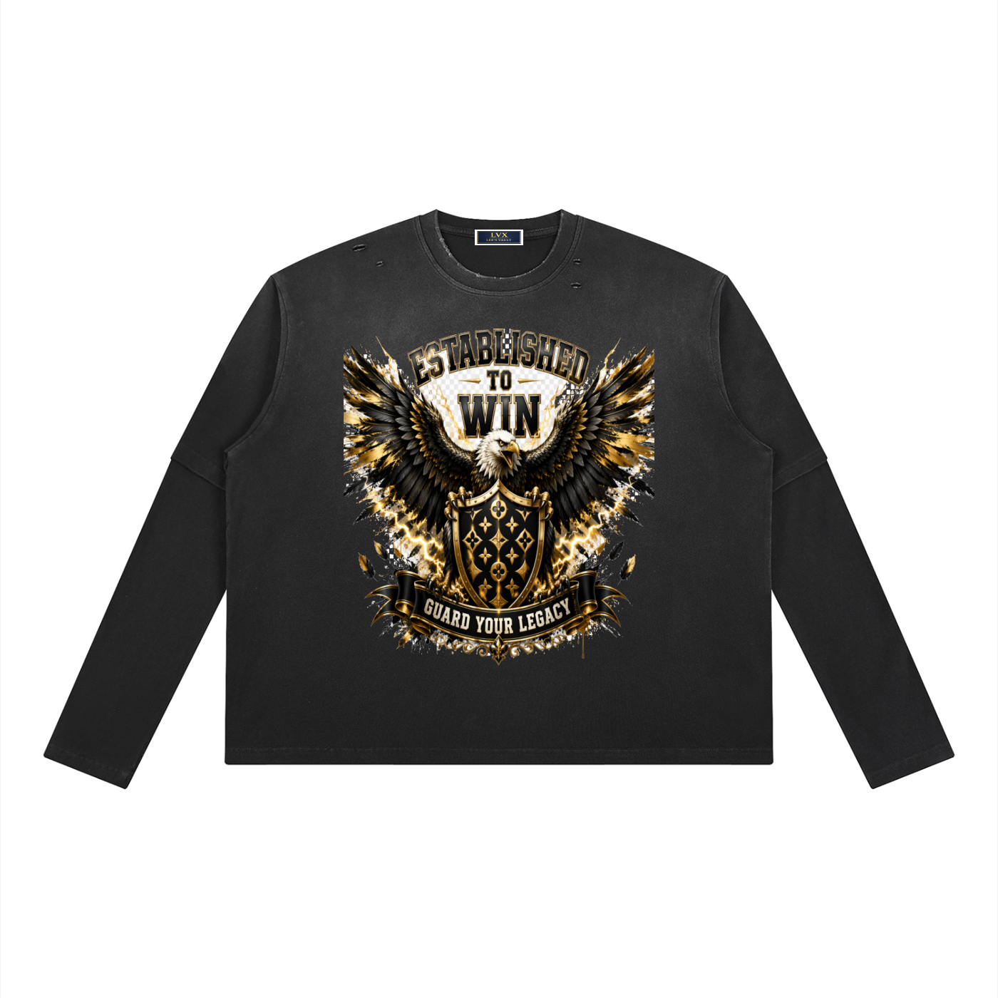 Unisex Vintage Wash Layered T-Shirt
