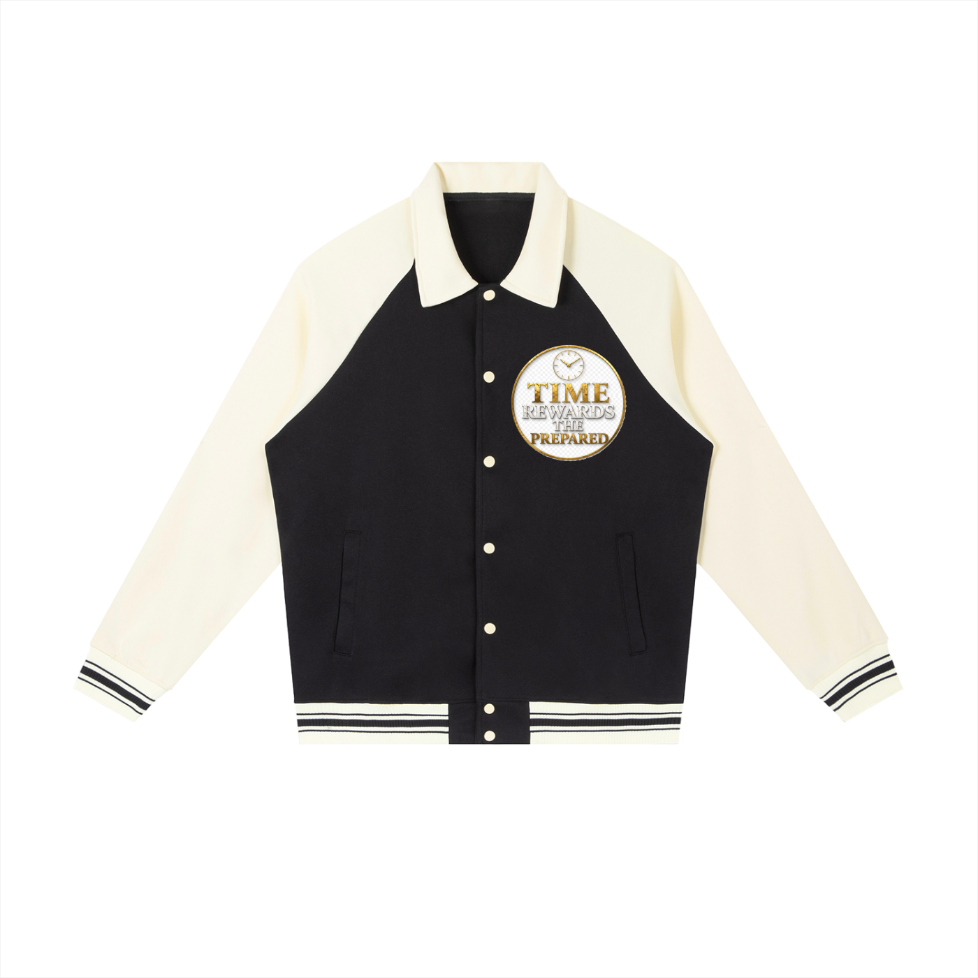 Varsity Raglan Baseball Jacket | 380 GSM Cotton-Blend Streetwear Outerwear