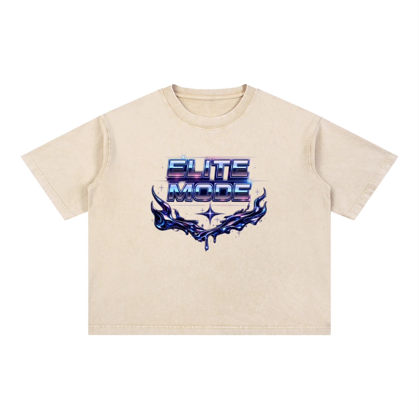 Mineral Wash Boxy Cotton T-Shirt