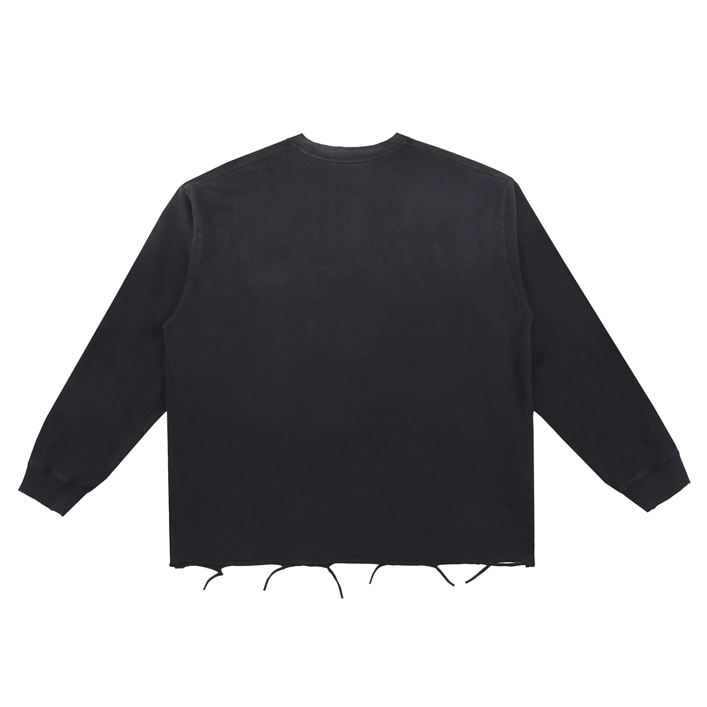 Wifey Material — Women's Snow Wash Raw Edge Long Sleeve Tee | Loyal | 270 GSM