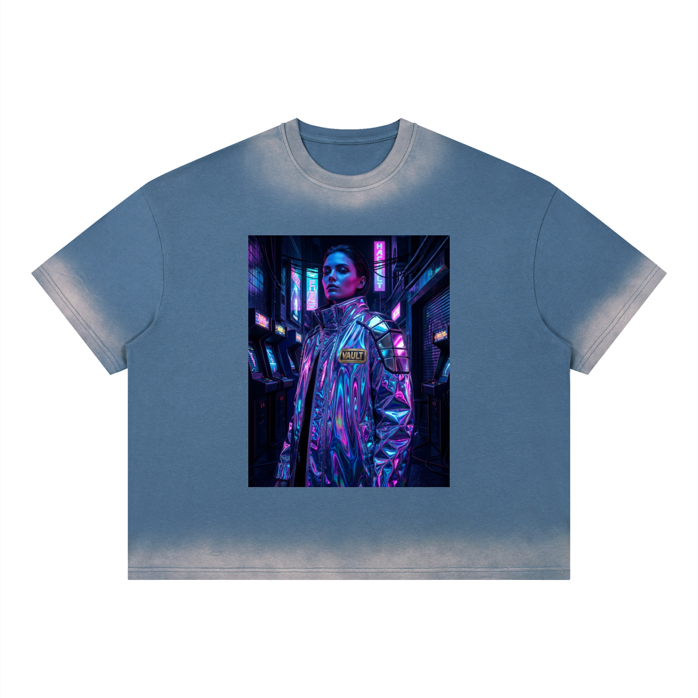 Unisex Boxy Sunfade Vintage Wash T-Shirt