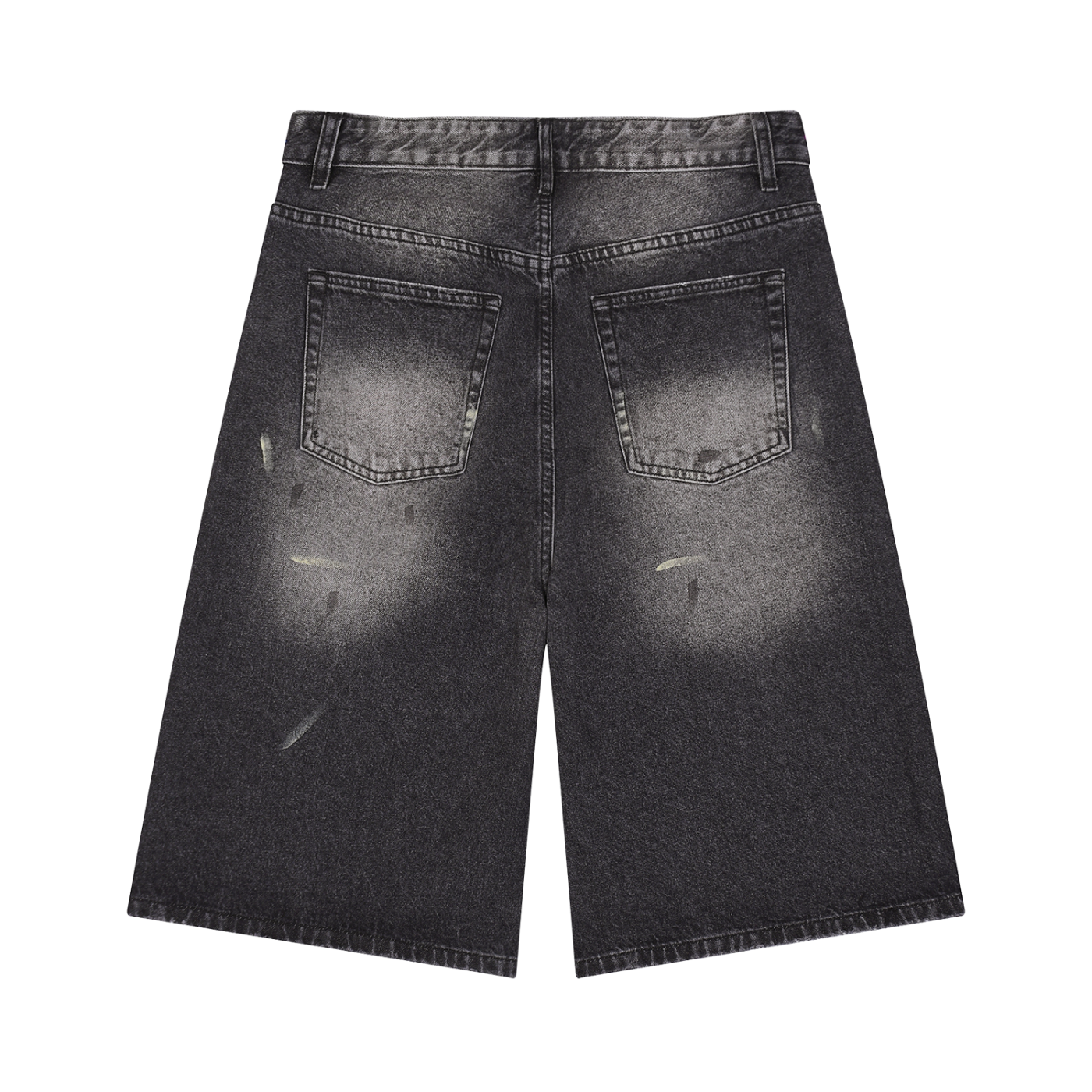 Legends Never Follow — Women's Wide Leg Vintage Wash Denim Shorts | Built Different | 420 GSM