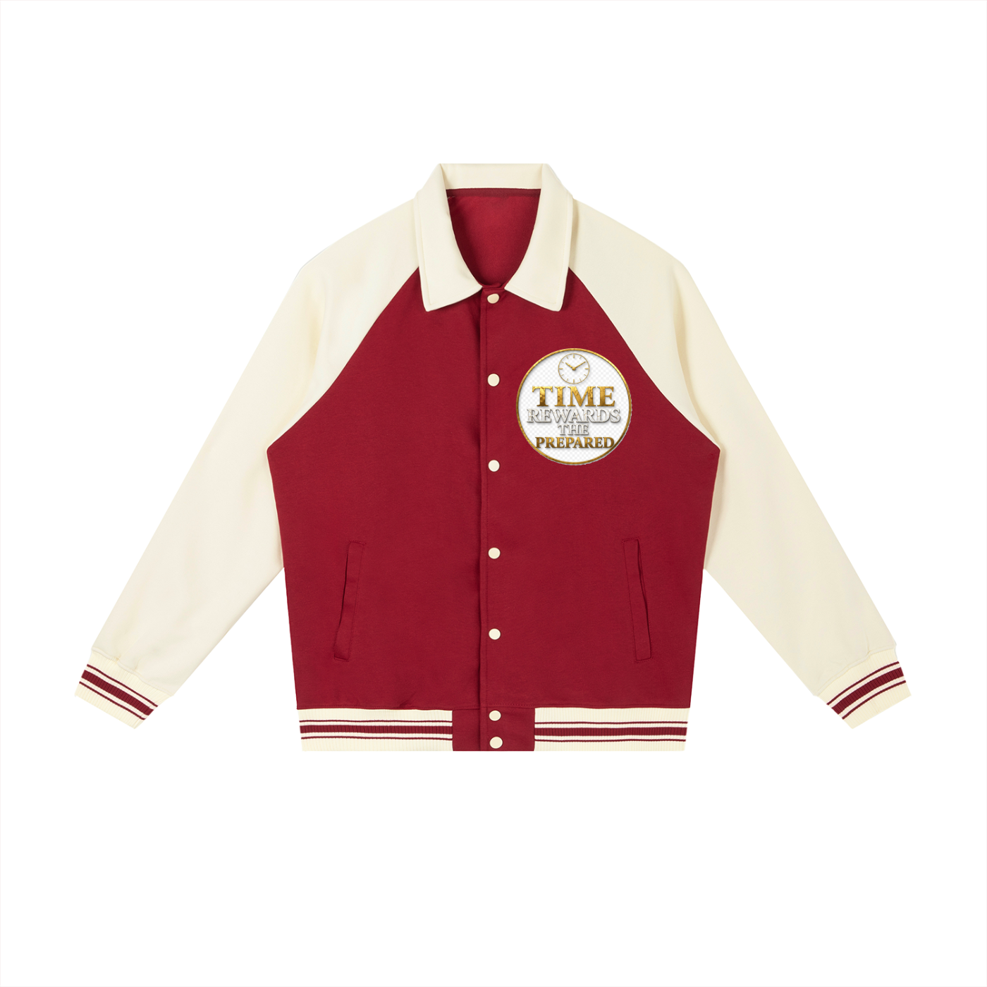 Varsity Raglan Baseball Jacket | 380 GSM Cotton-Blend Streetwear Outerwear