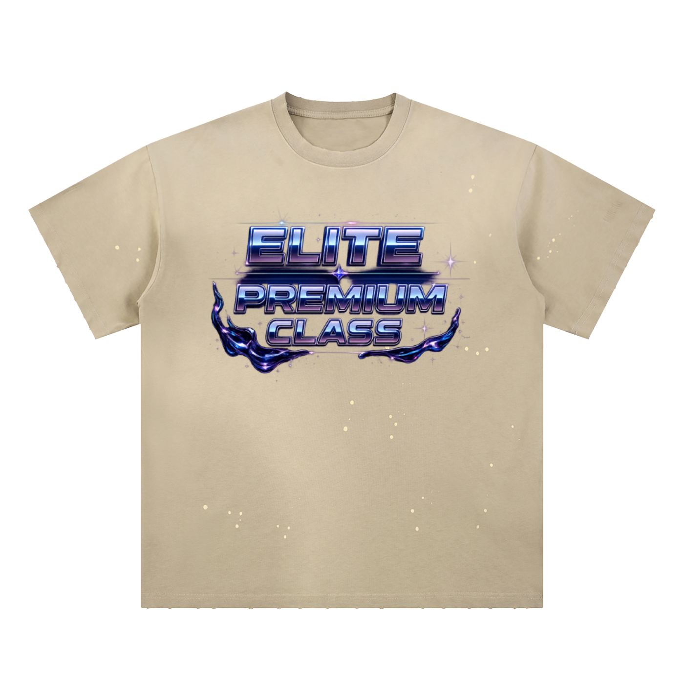 Hand-Frayed Sunfade Paint Splatter T-Shirt