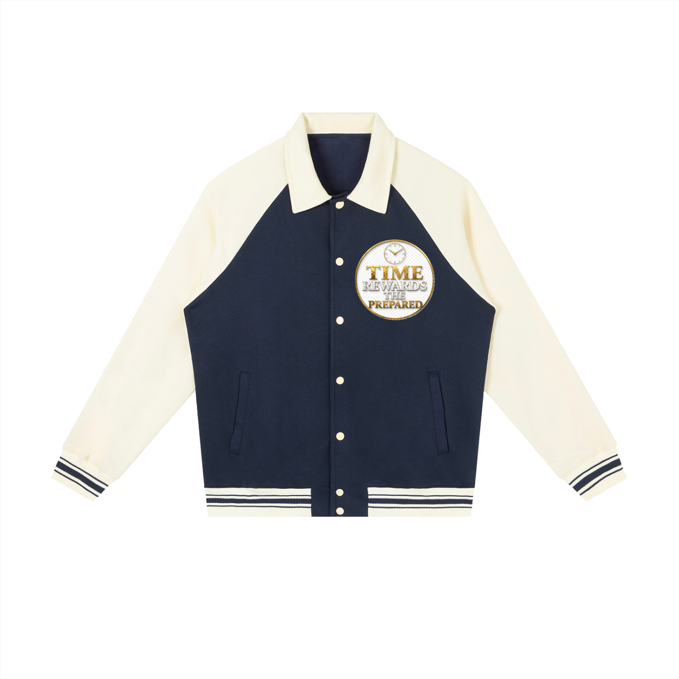 Varsity Raglan Baseball Jacket | 380 GSM Cotton-Blend Streetwear Outerwear