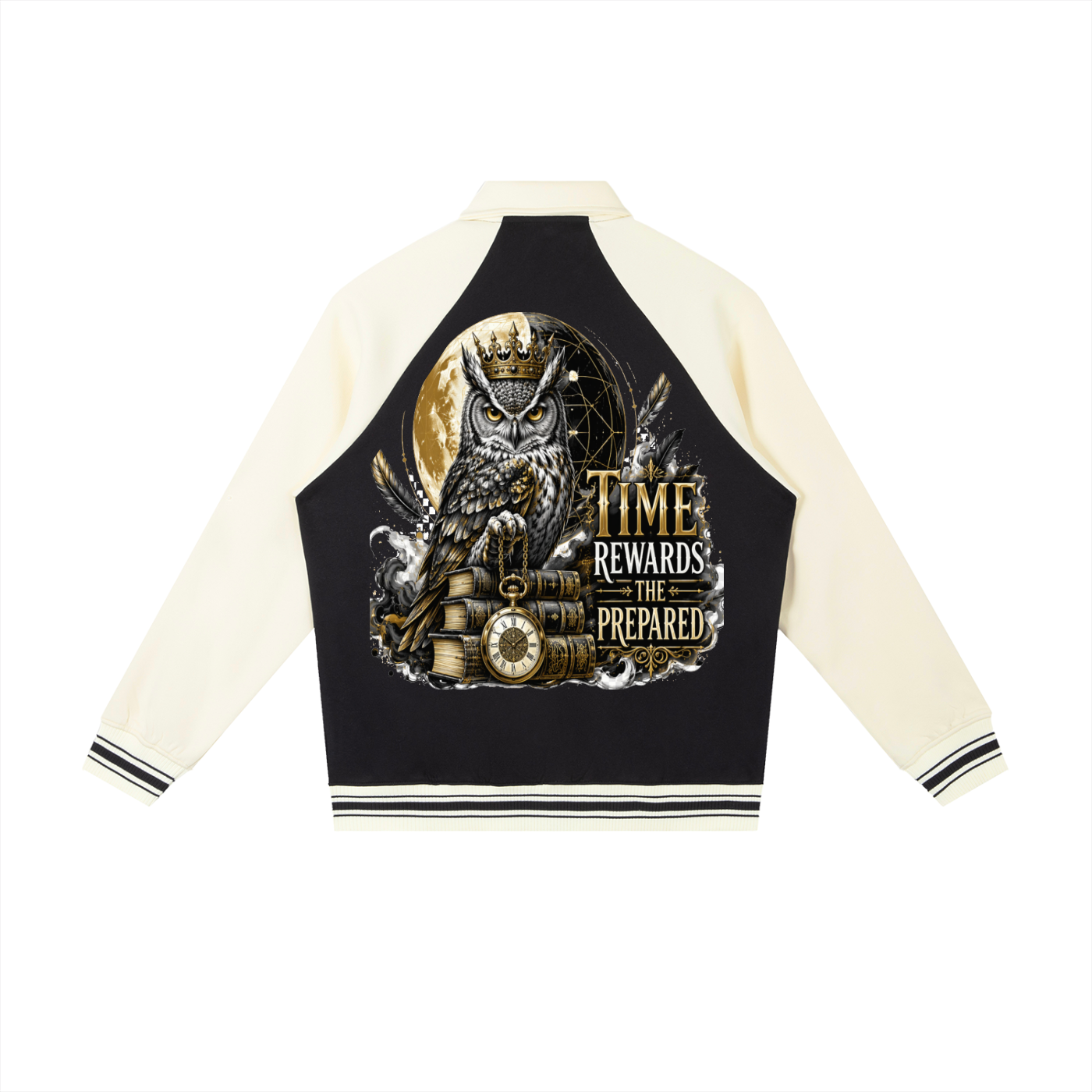Varsity Raglan Baseball Jacket | 380 GSM Cotton-Blend Streetwear Outerwear