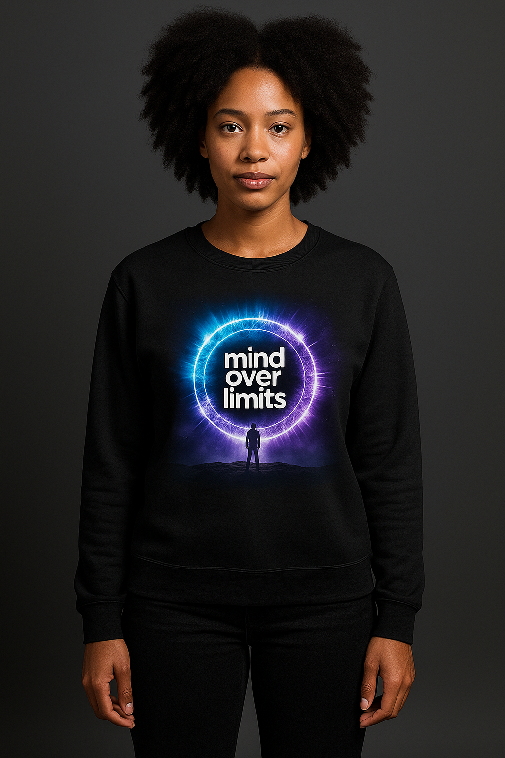 Mind Over Limits Hoodie – Motivational Streetwear Hoodie, Energy Ring Graphic Hoodie, Inspirational Gym Hoodie, Limitless Mindset Hoodie for Men & Women