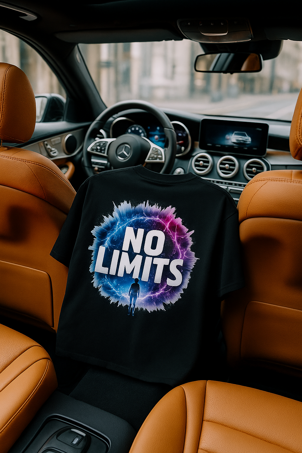 NO LIMIT Oversized Heavyweight Streetwear T-Shirt • Shaka Wear 7.5oz Tee • Hip Hop Graphic Tee • Men’s Urban Fashion • USA Cotton