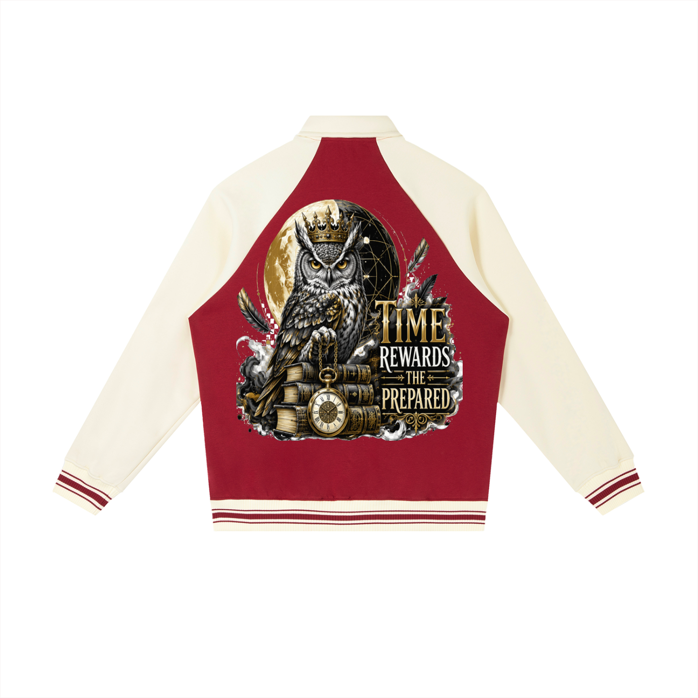Varsity Raglan Baseball Jacket | 380 GSM Cotton-Blend Streetwear Outerwear