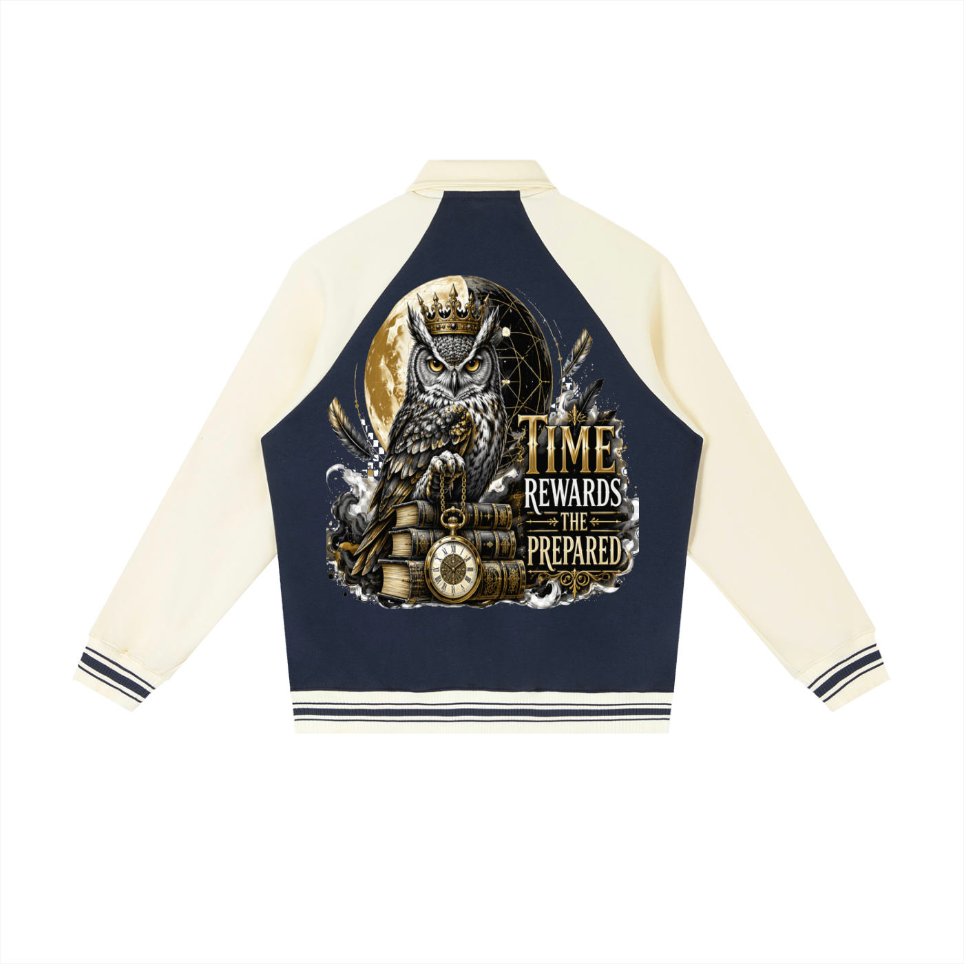 Varsity Raglan Baseball Jacket | 380 GSM Cotton-Blend Streetwear Outerwear