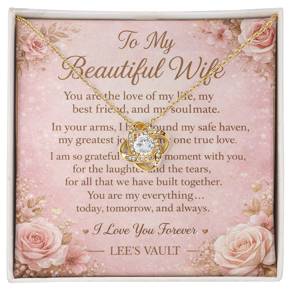 Love Knot Necklace for Wife – Romantic Gift for Her | Anniversary, Valentine's Day & Christmas Jewelry – LEE'S VAULT