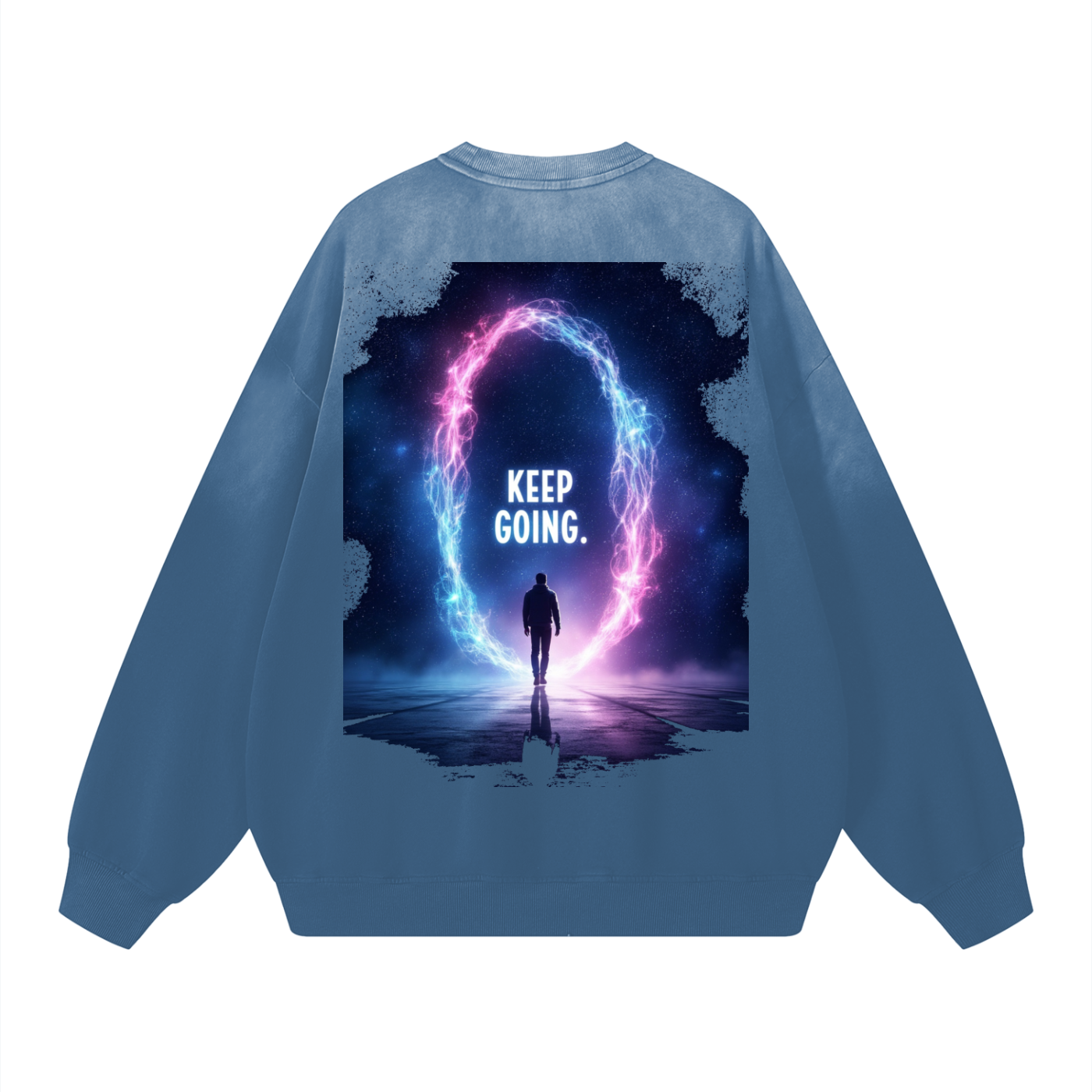 Sunfade Drop-Shoulder Cotton Sweatshirt