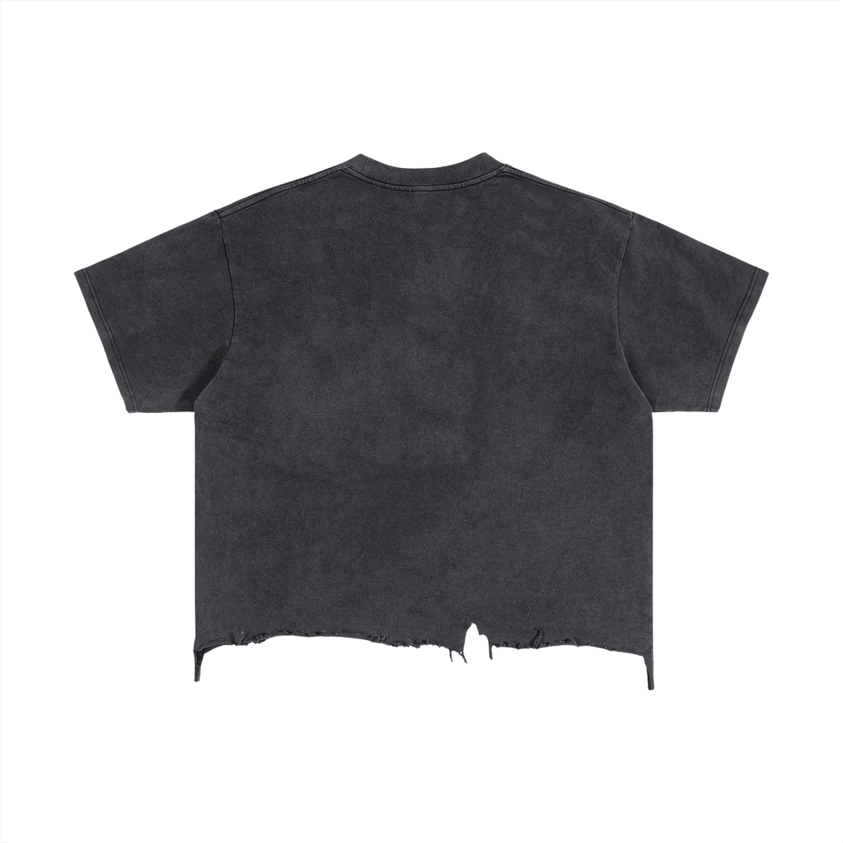 Cosmic Frequency Distressed Boxy Tee - Color Variant Front View - LEE'S VAULT distressed tee