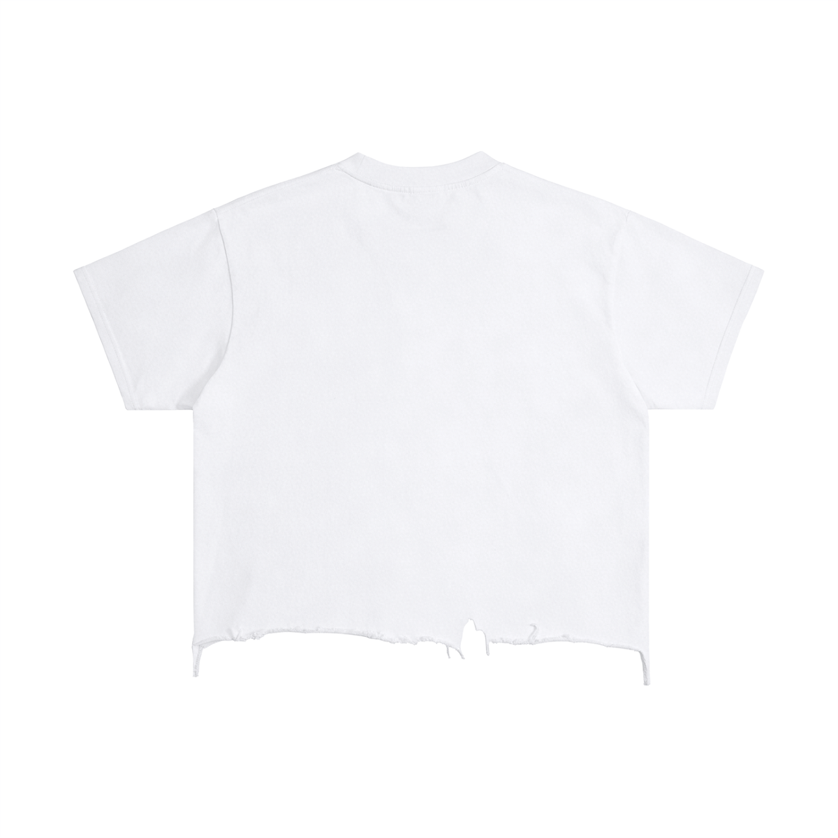 Cosmic Frequency Distressed Boxy Tee - Side Profile Fit - LEE'S VAULT boxy tee