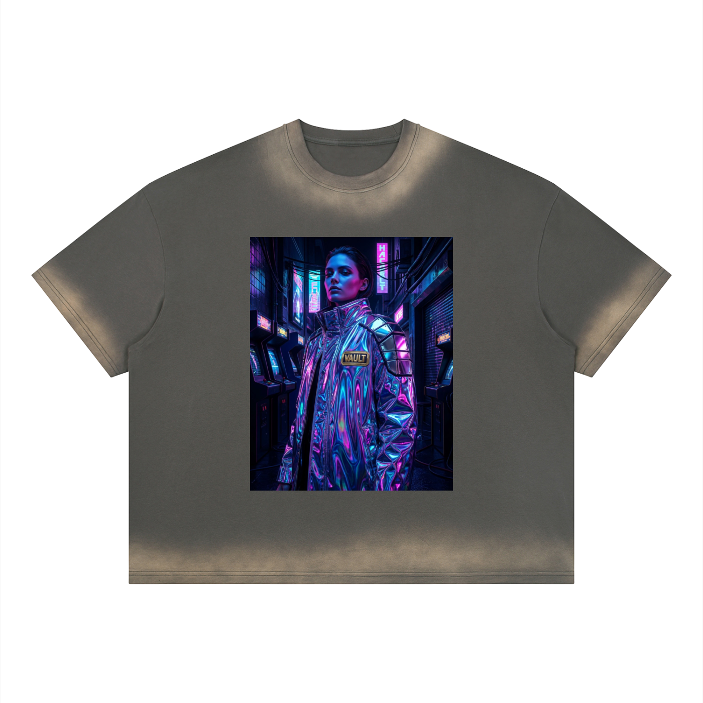 Unisex Boxy Sunfade Vintage Wash T-Shirt