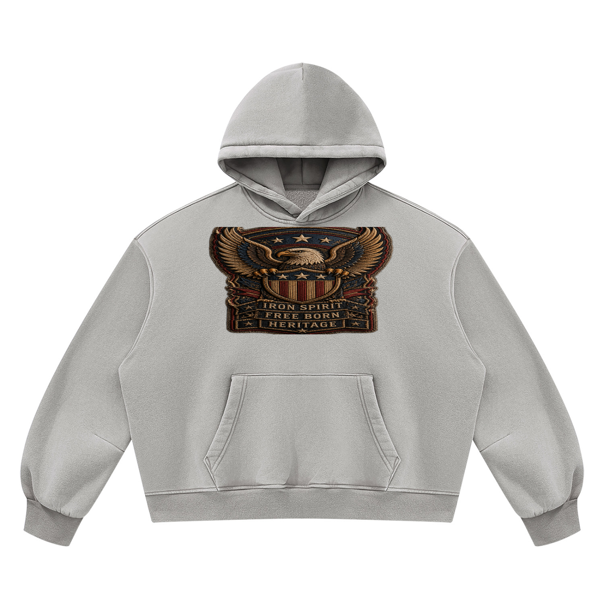 Vintage Wash Boxy Fleece Hoodie | Oversized Drop-Shoulder Pullover | Vault Signature Streetwear Unisex