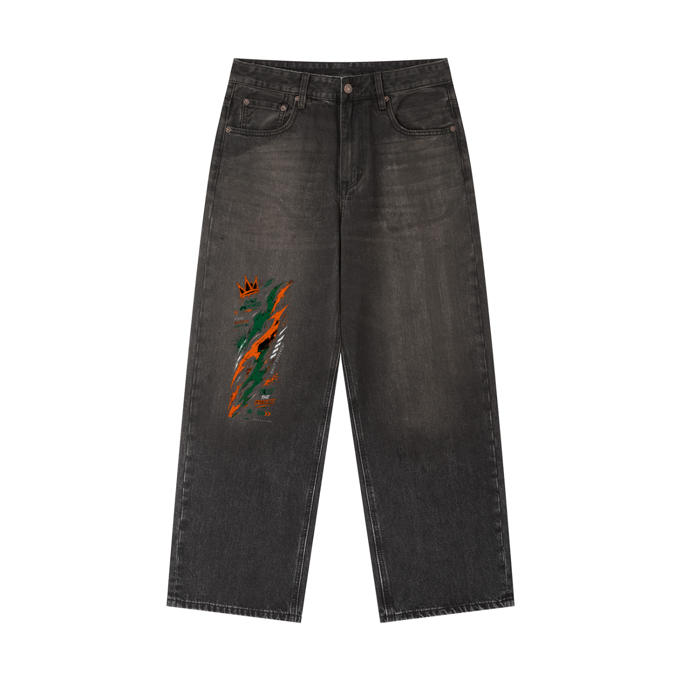 Vintage Wash Heavyweight Denim Jeans