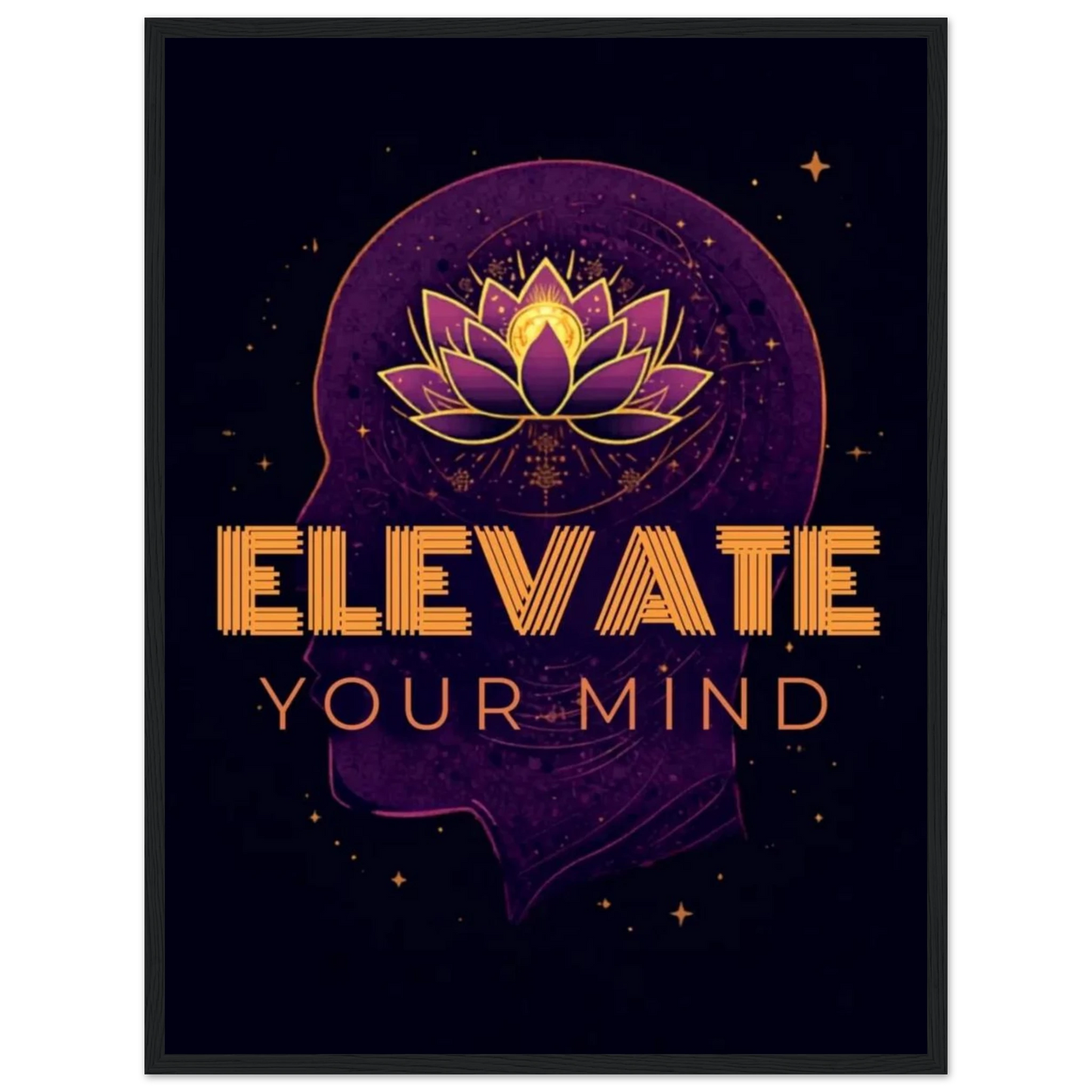 Elevate Your Mind framed poster gift packaging presentation
