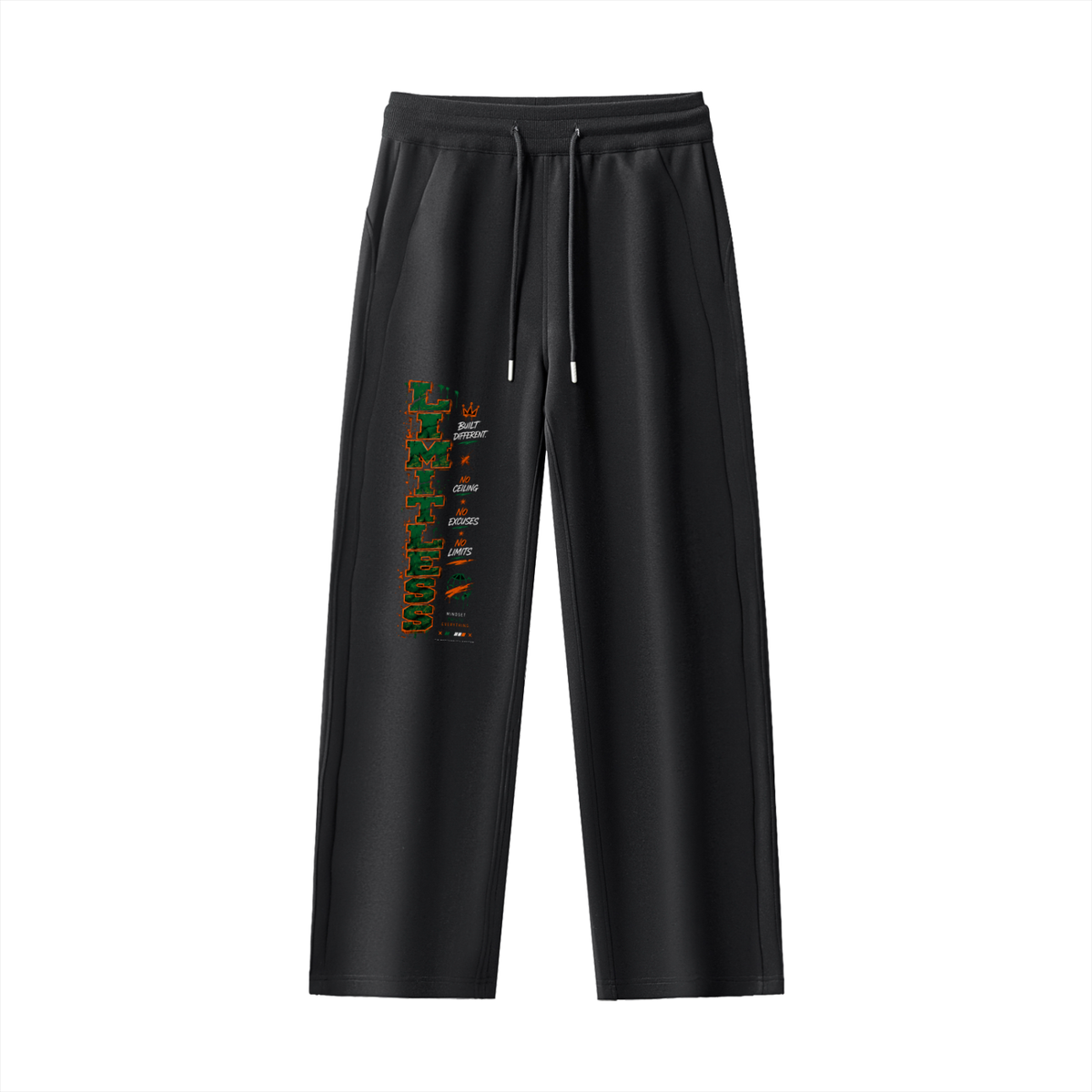 Limitless Ombre Graphic Sweatpants - Alternate Front View - LEE'S VAULT unisex track pants