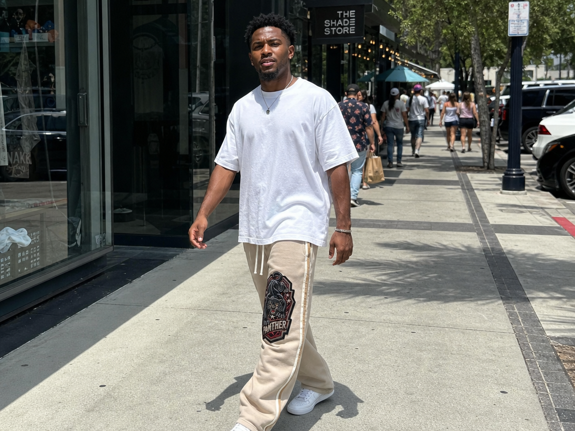 Contrast Side-Stripe Track Pants | Straight-Leg Streetwear Bottoms | Everyday Vault Essential Unisex