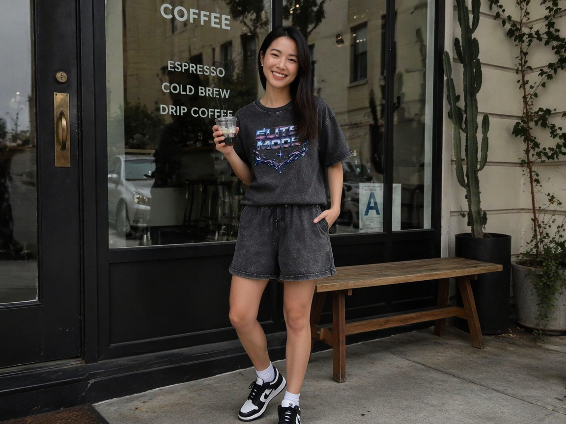 Mineral Wash Boxy Tee – Lightweight