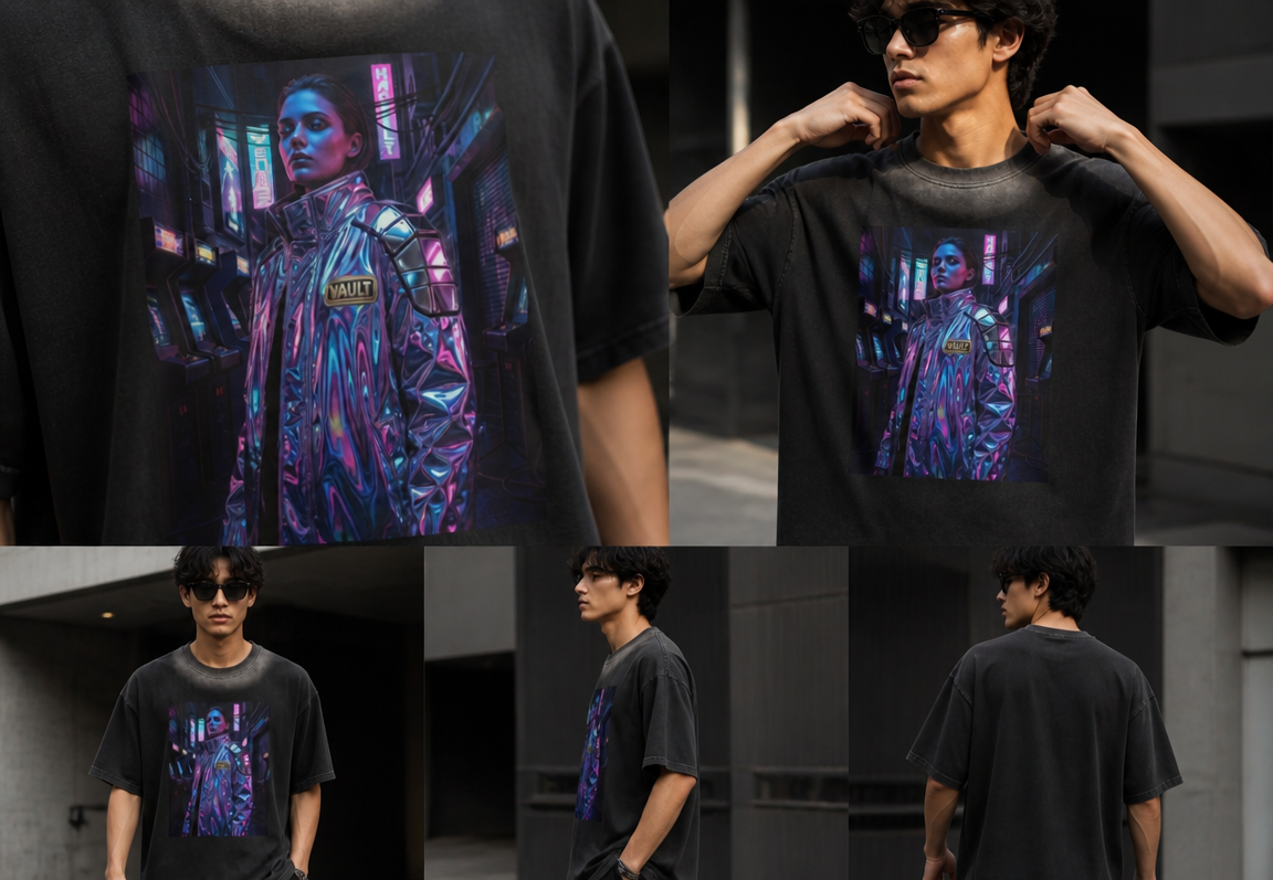 Unisex Boxy Sunfade Vintage Wash T-Shirt