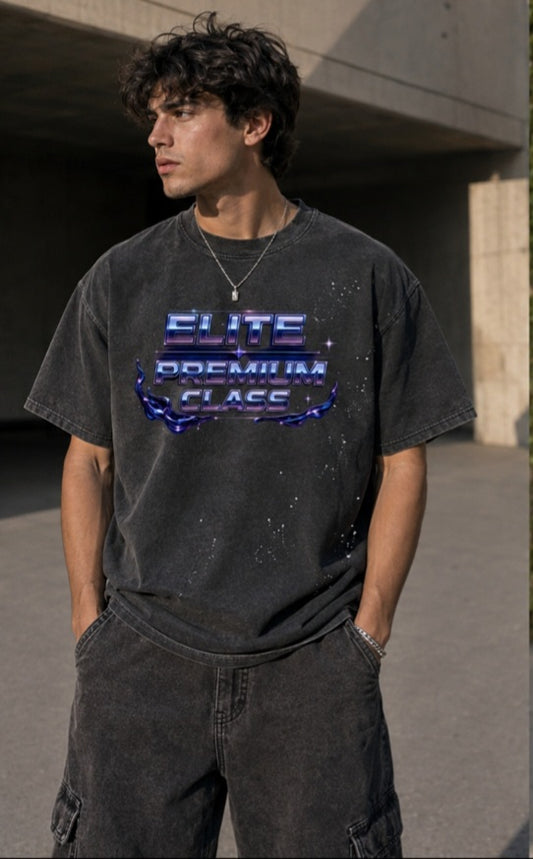 Hand-Frayed Sunfade Paint Splatter T-Shirt