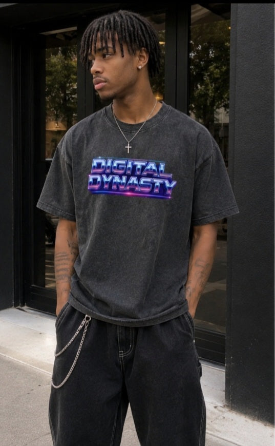 Mineral Wash Boxy Cotton T-Shirt