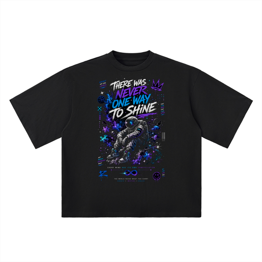 There Was Never One Way To Shine Drop-Shoulder Tee - Front View - LEE'S VAULT neurodiversity streetwear